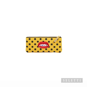 ASTUCCIO IN PU STAMPATO "TOILETPAPER" Cm. 21x9 - SHIT