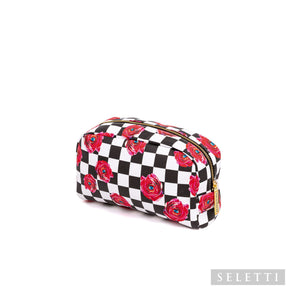 BEAUTY-CASE IN PU STAMPATO "TOILETPAPER"