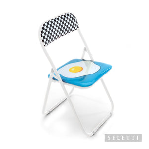 SEDIA METALLO PIEGHEVOLE "STUDIO JOB-BLOW" -EGG